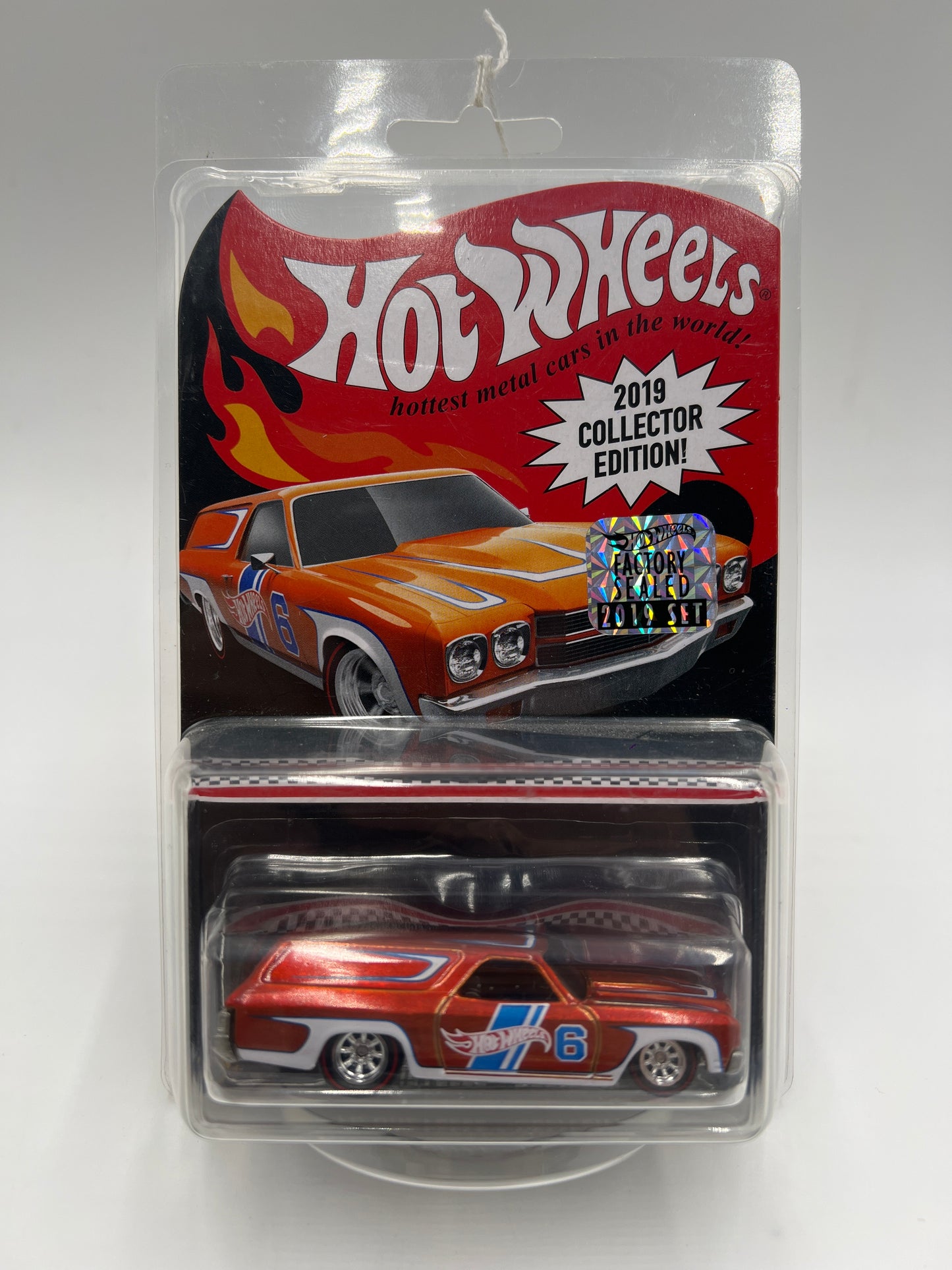 2019 Hot Wheels Factory Sealed Collectors Edition Mail In #6 70 Chevelle Delivery Orange W/Protector