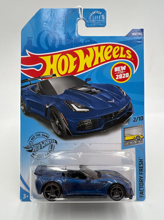 2020 Hot Wheels Factory Fresh #144 19 Corvette ZR1 Convertible Blue 7D