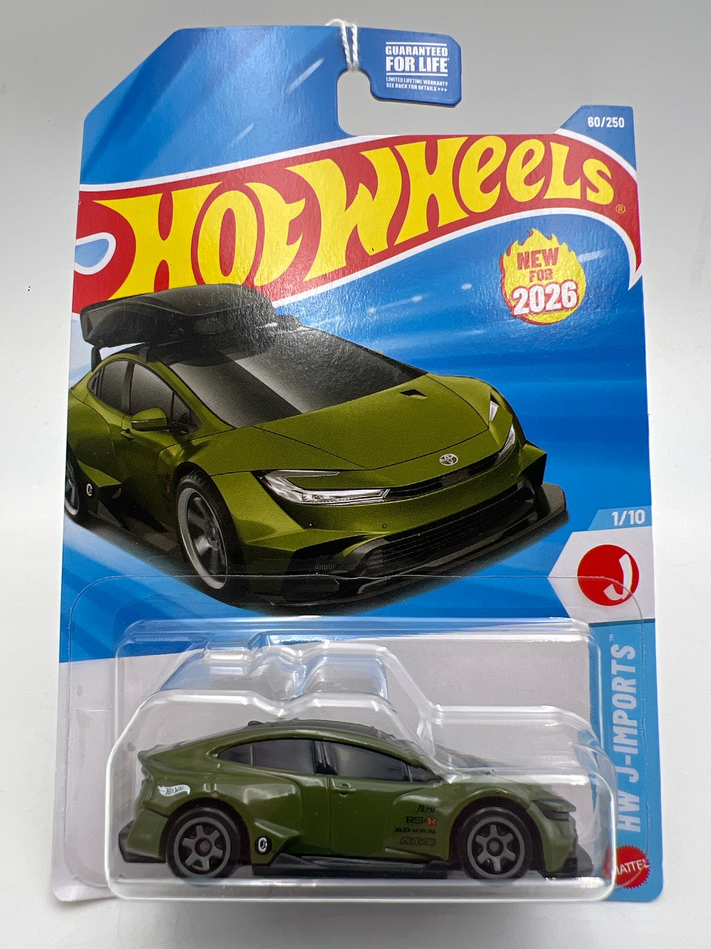 2026 Hot Wheels M Case #60 Toyota Prius Custom Green Non Roof Rack