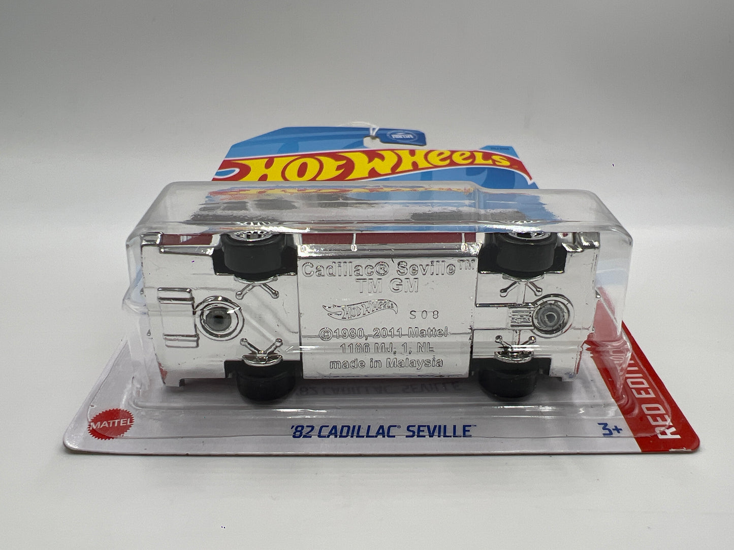 2023 Hot Wheels Target Exclusive Red Edition #75 82 Cadillac Seville White/Red
