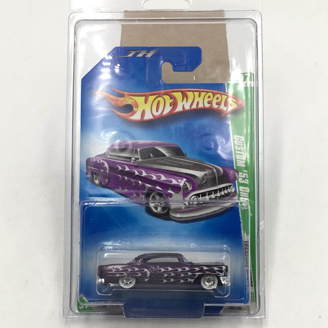 2009 hot wheels super treasure hunt #49 Custom 53 Chevy W/Protector