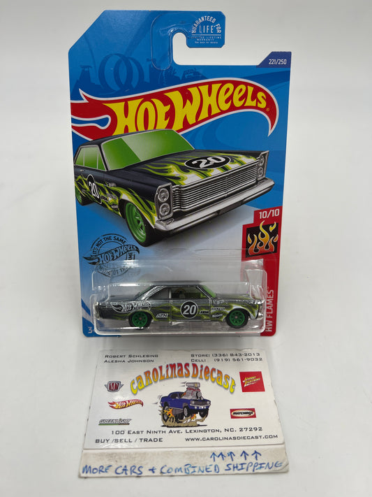 2019 Hot Wheels Super Treasure Hunt #221 65 Ford Galaxie W/Protector