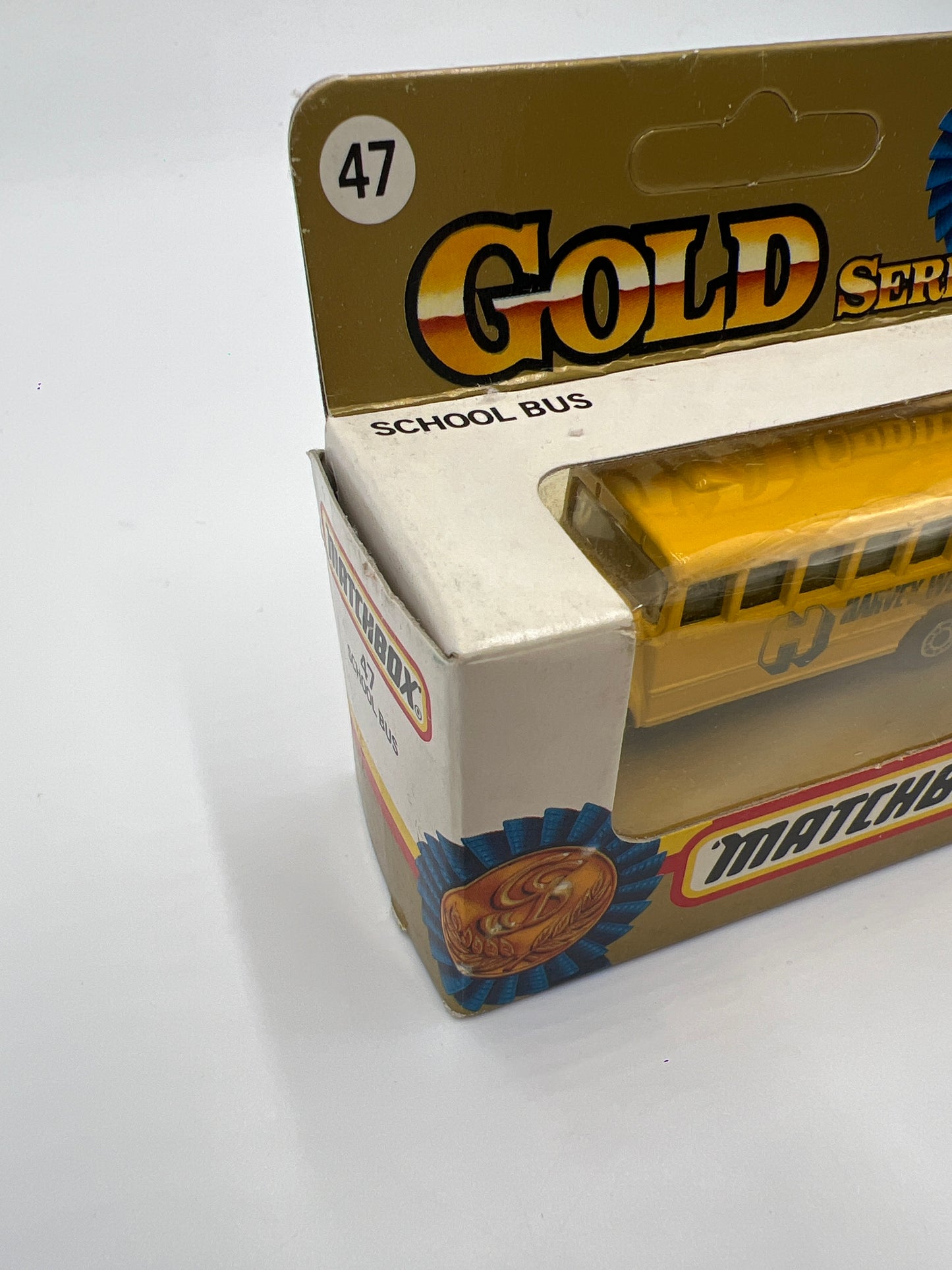 Matchbox Unpunched Gold Series #47 School Bus Yellow