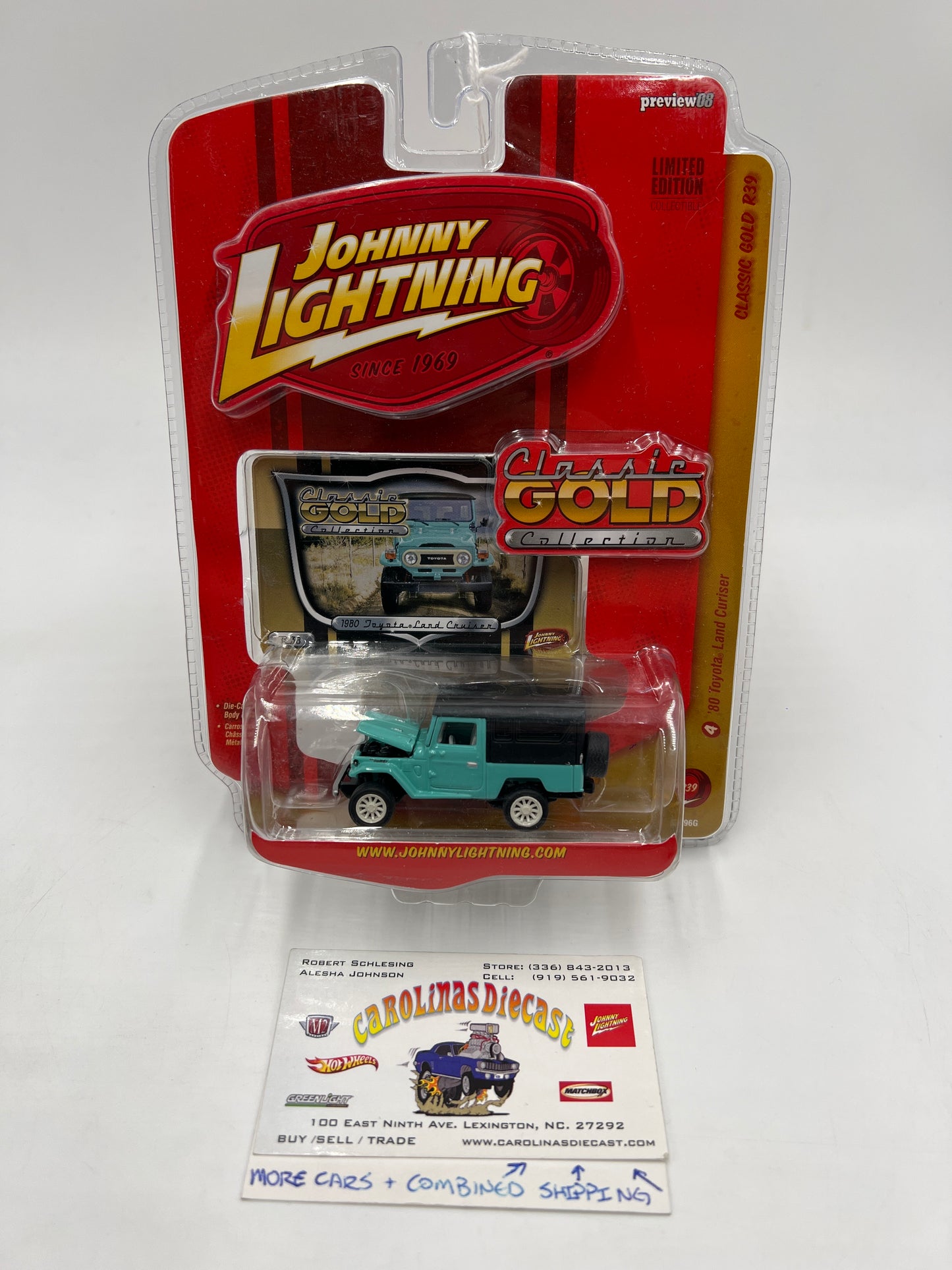 Johnny Lightning Classic Gold Collection R39 #4 80 Toyota Land Cruiser Light Blue SR