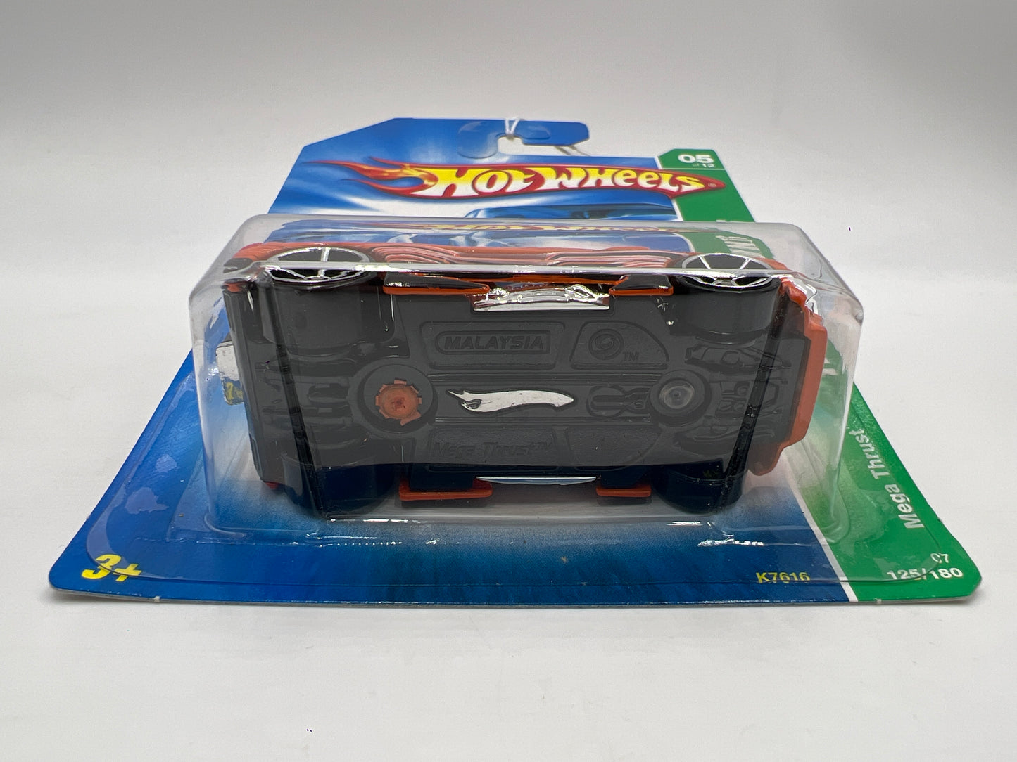 2007 Hot Wheels Treasure Hunt #125 Mega Thrust Orange 277C