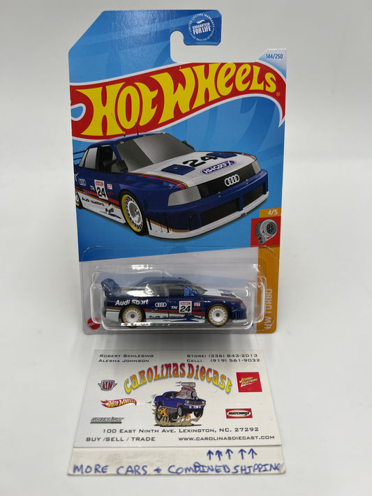 2024 Hot Wheels #144 Super Treasure Hunt Audi 90 Quattro Blue W/Protector