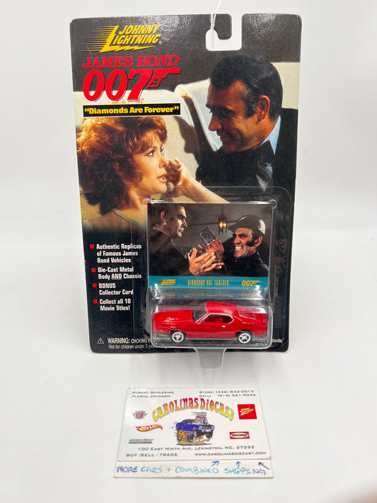 Johnny Lightning James Bond 007 Diamonds Are Forever 1973 Ford Mustang Red 218F