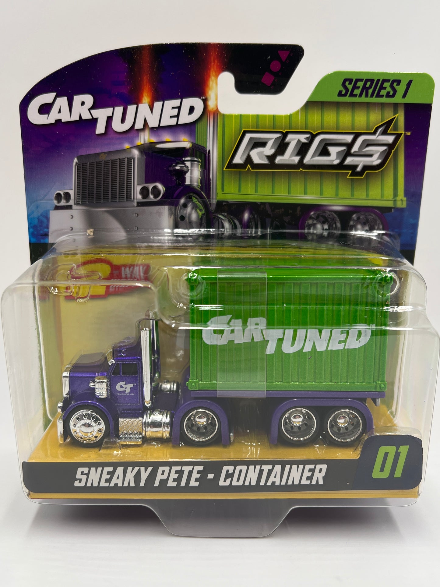 MGA Car Tuned Rigs Series 1 #1 Sneaky Pete Green Container 181i