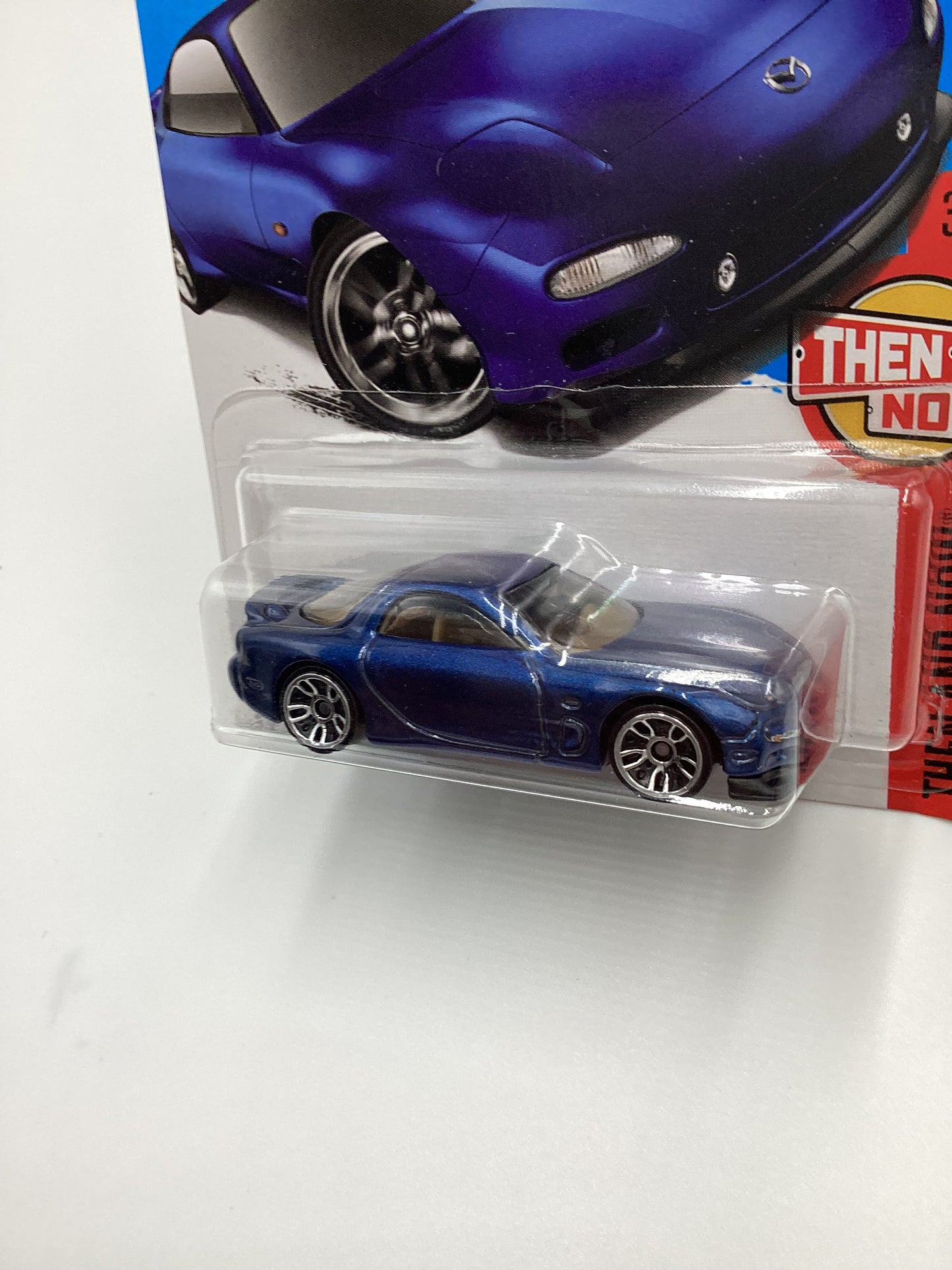 2017 Hot Wheels #336 95 Mazda RX-7 Blue 86A