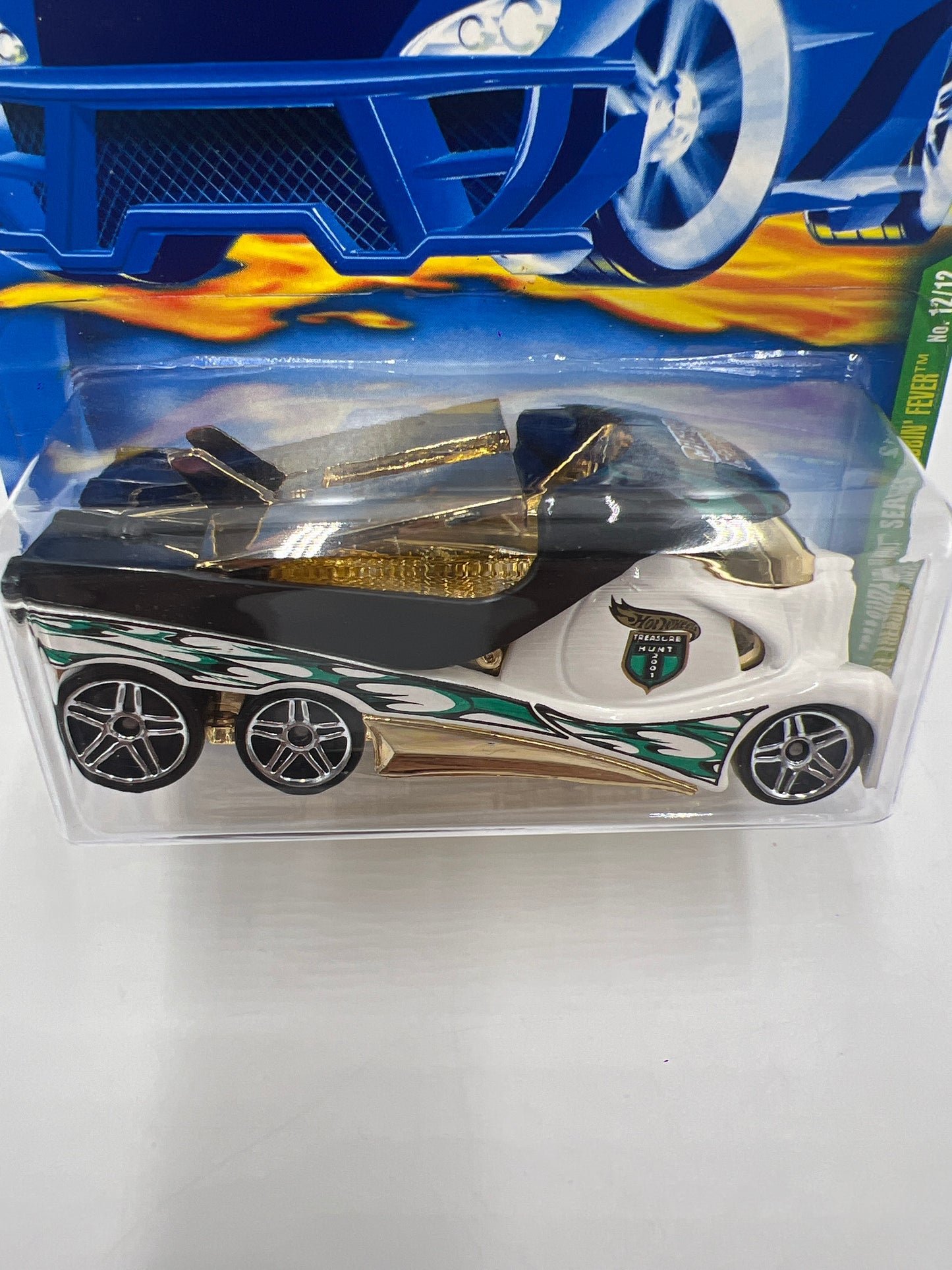 2001 Hot Wheels Treasure Hunt #012 Cabbin Fever White 277E