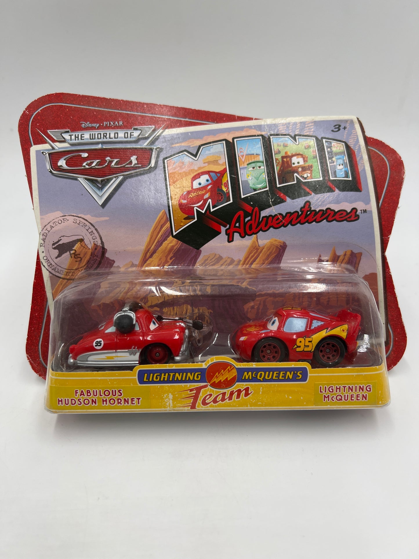 Disney Pixar The World Of Cars 2 Pack Mini Adventures Lightning McQueens Team #2 139G