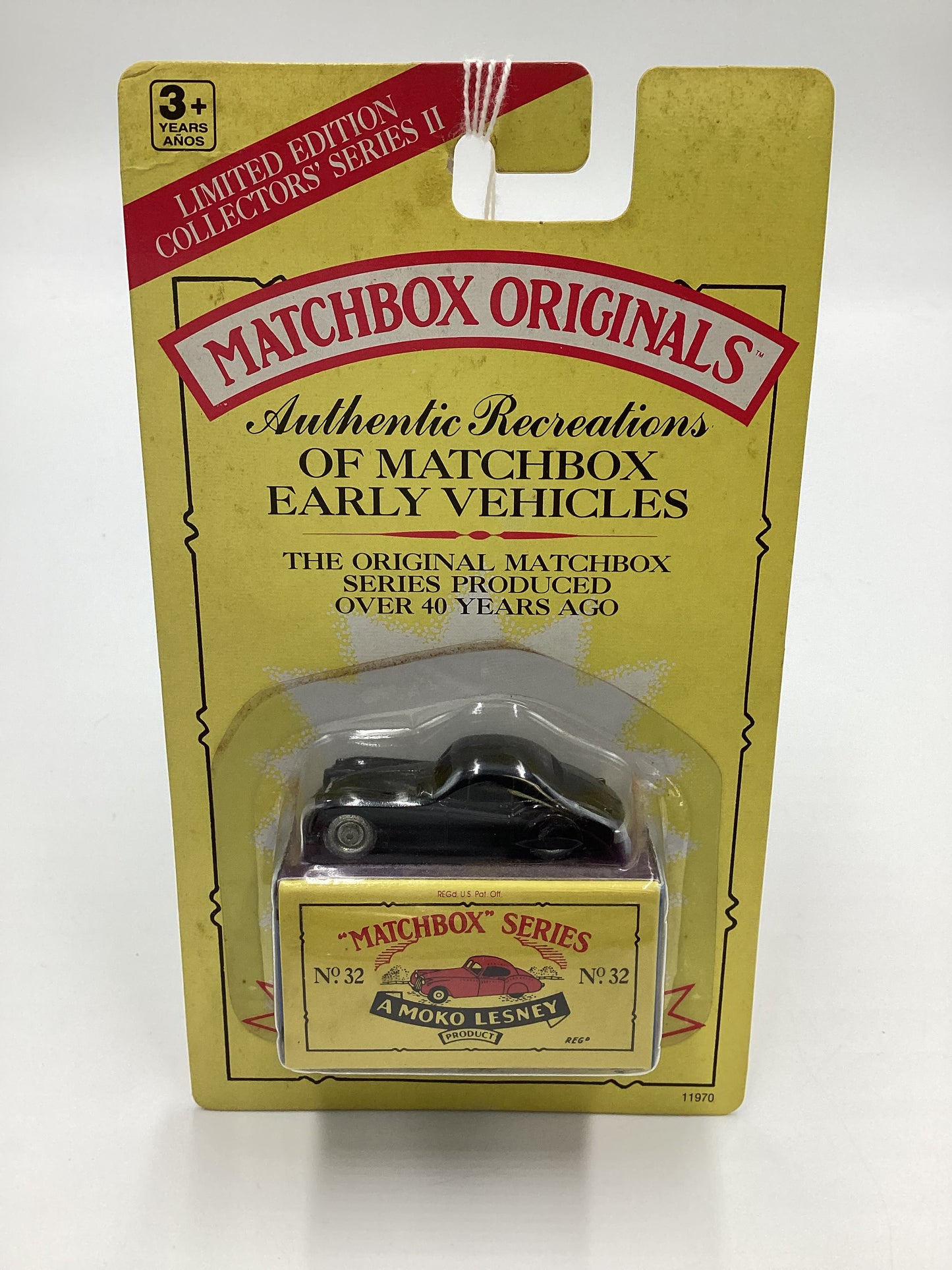 1992 Matchbox Originals No. 32 Jaguar XK 140 Black (SR)