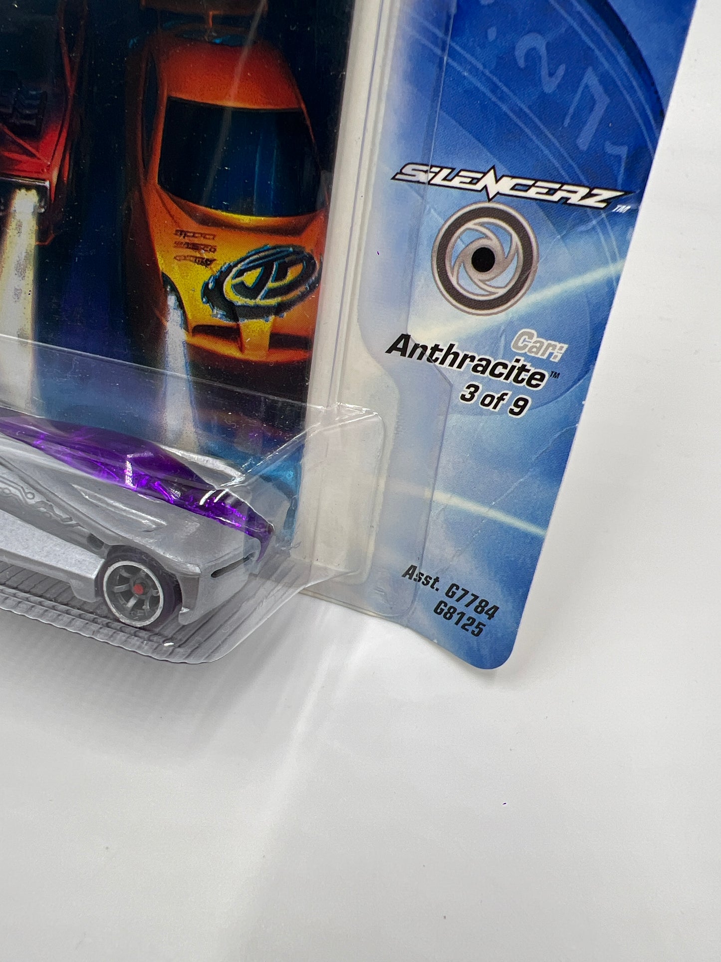 Hot Wheels Acceleracers Silencerz #3 Anthracite VHTF Card Not Perfect