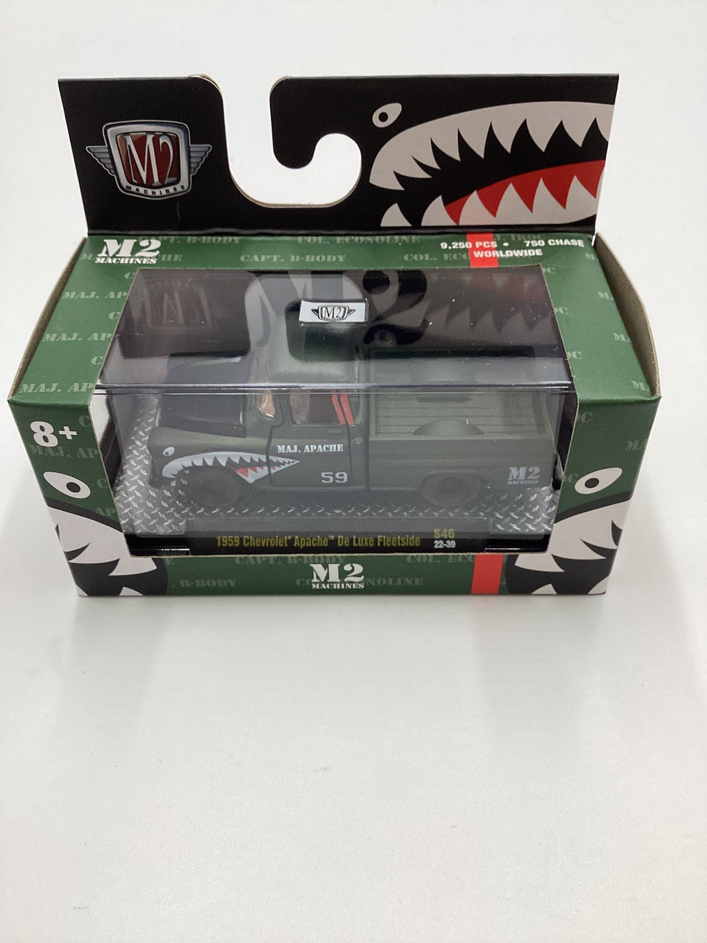 M2 Machines S46 Maj. Apache 1959 Chevrolet Apache De Luxe Fleetside Green S46