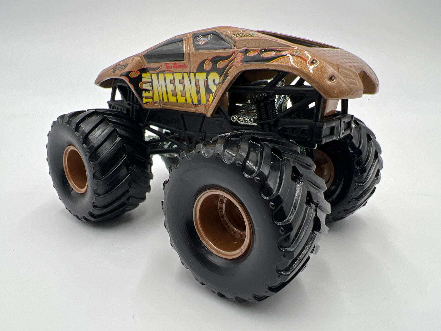 Hot Wheels 1:64 Monster Jam Small Wheel/Metal Base Team Meents Loose