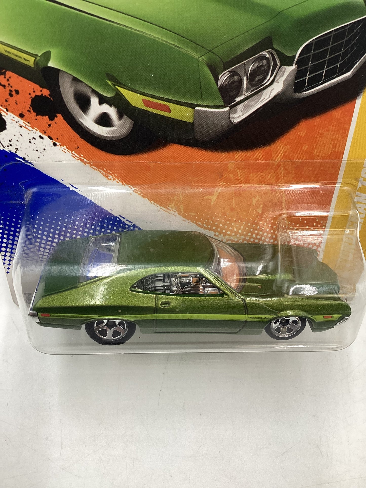 2011 Hot wheels #2 72 Ford Gran Torino Sport Green 32B