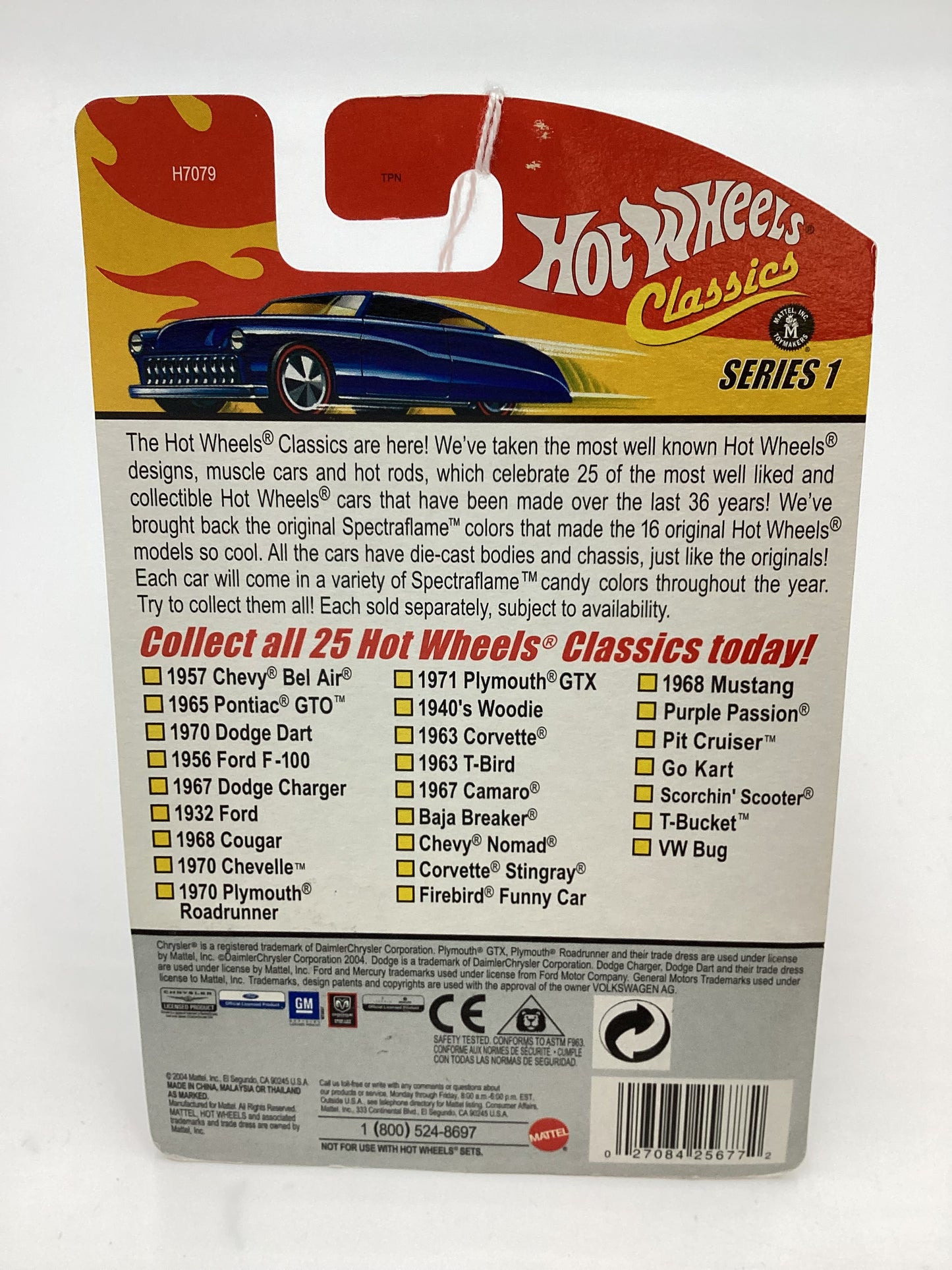 Hot wheels classics series 1 #14 1967 Camaro Antifreeze (SR)