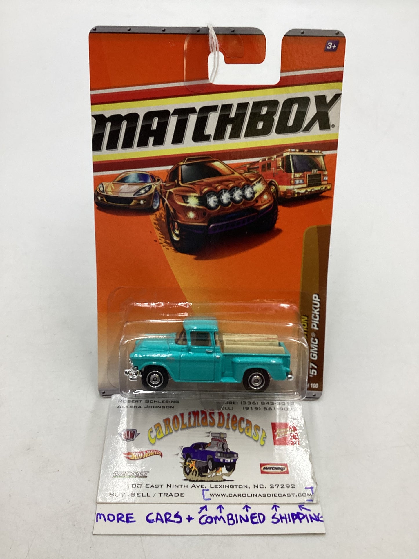 Matchbox MBX Construction #38 57 GMC Pickup Light Blue 210B