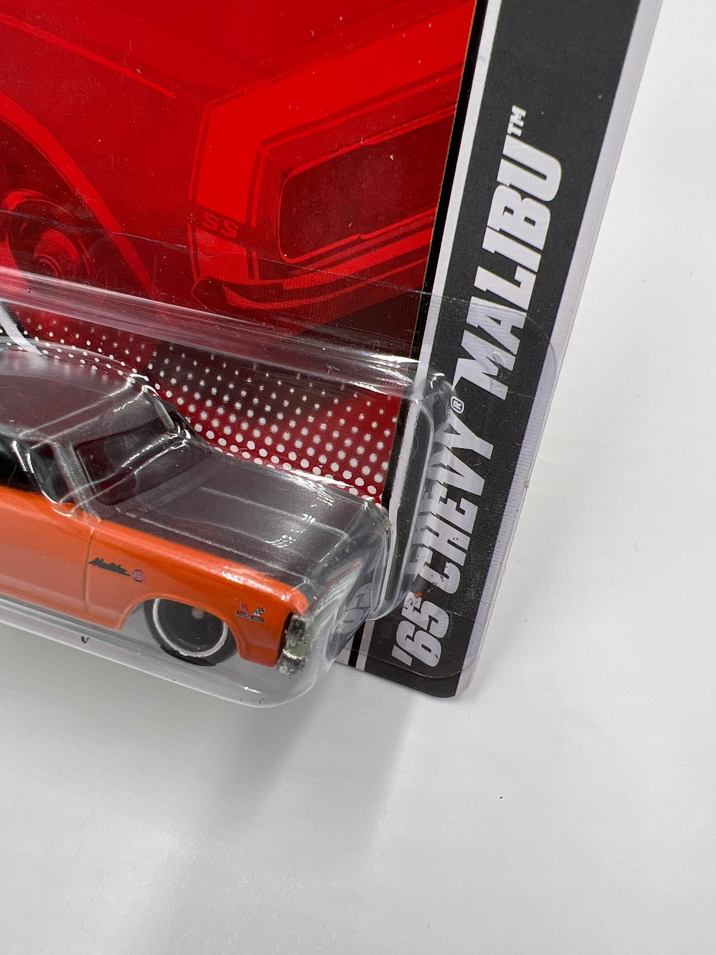 Hot Wheels Premium Garage Series #10 65 Chevy Malibu Orange/Gray