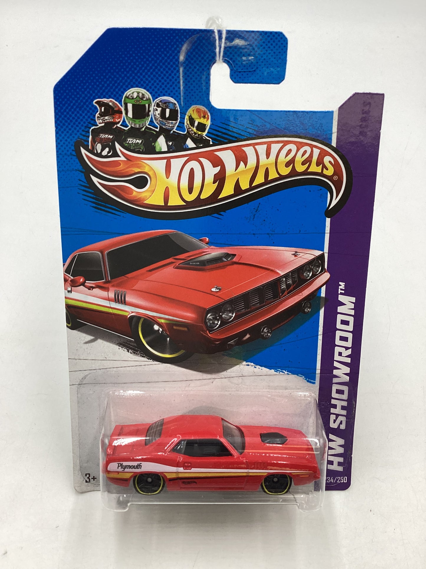 2013 Hot Wheels #234 71 Hemi Cuda Red 41B