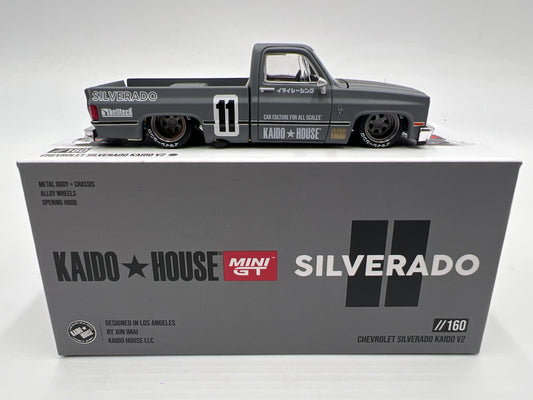 Mini GT Kaido House #160 Chevrolet Silverado Kaido V2 Gray