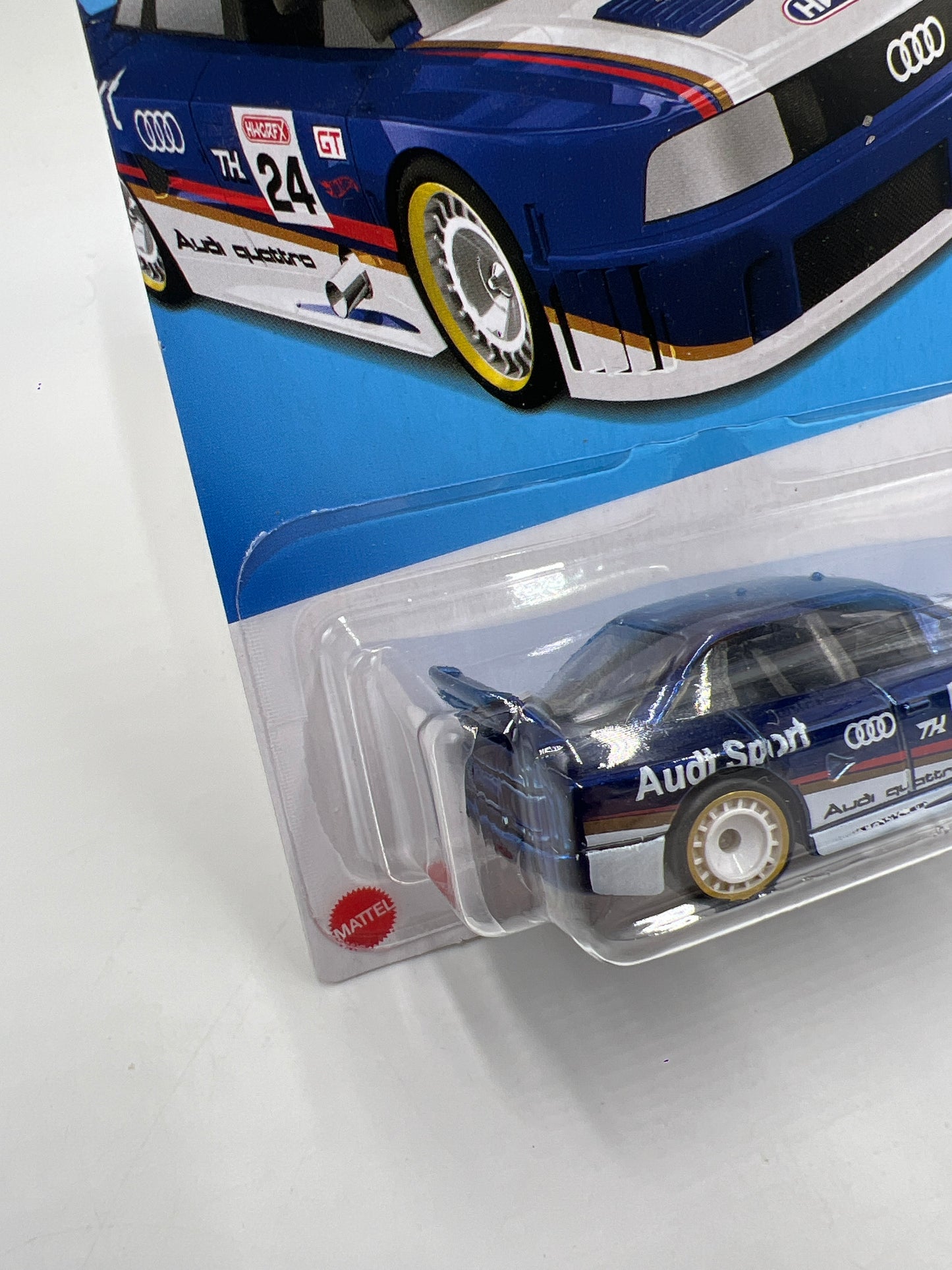 2024 Hot Wheels Factory Sealed Super Treasure Hunt #144 Audi 90 Quattro Blue W/Protector