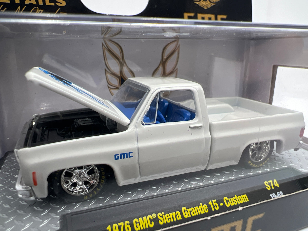 M2 Machines S74 1/3600 1976 GMC Sierra Grande 15 Custom White