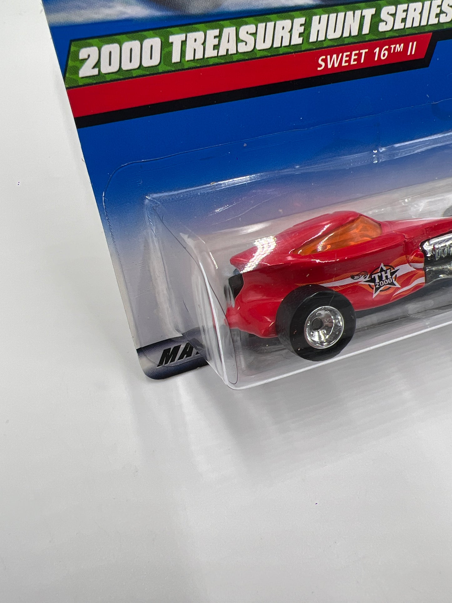 2000 Hot Wheels Treasure Hunt Real Riders #52 Sweet 16 II Red 275E