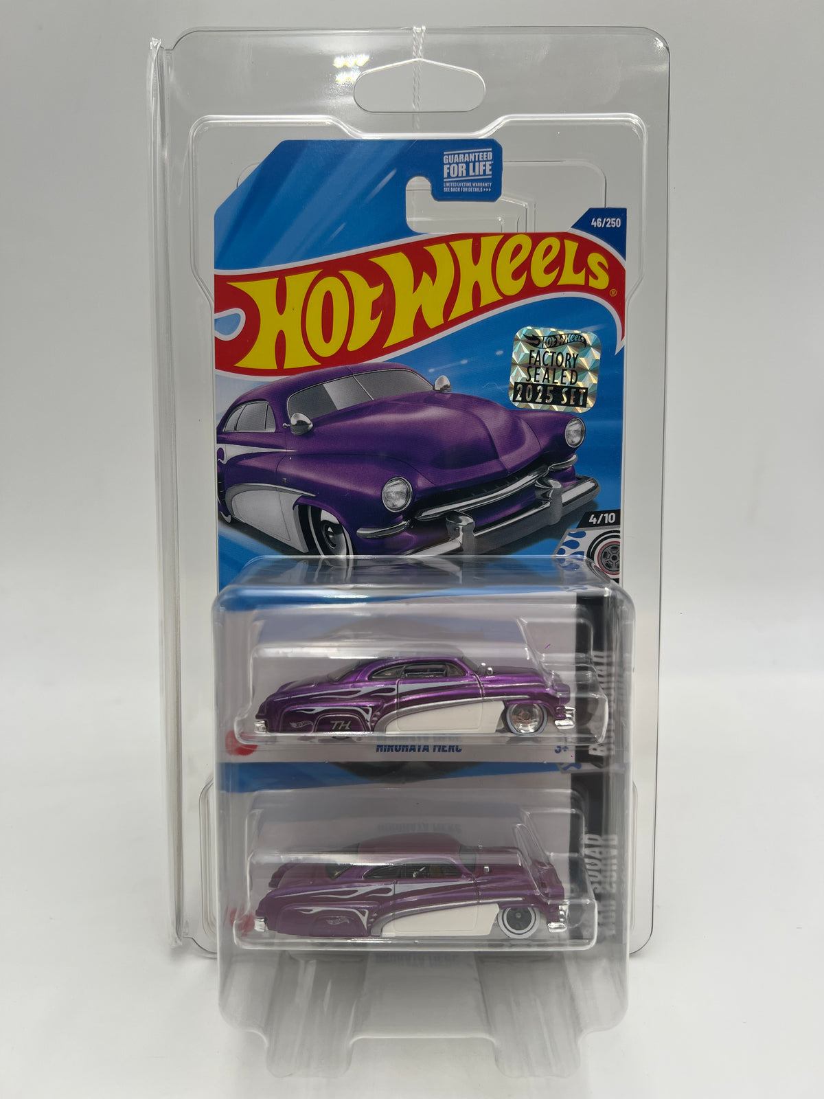 2025 Hot Wheels Factory Sealed Super Treasure Hunt & Mainline #46 Hirohata Merc Purple W/Protector