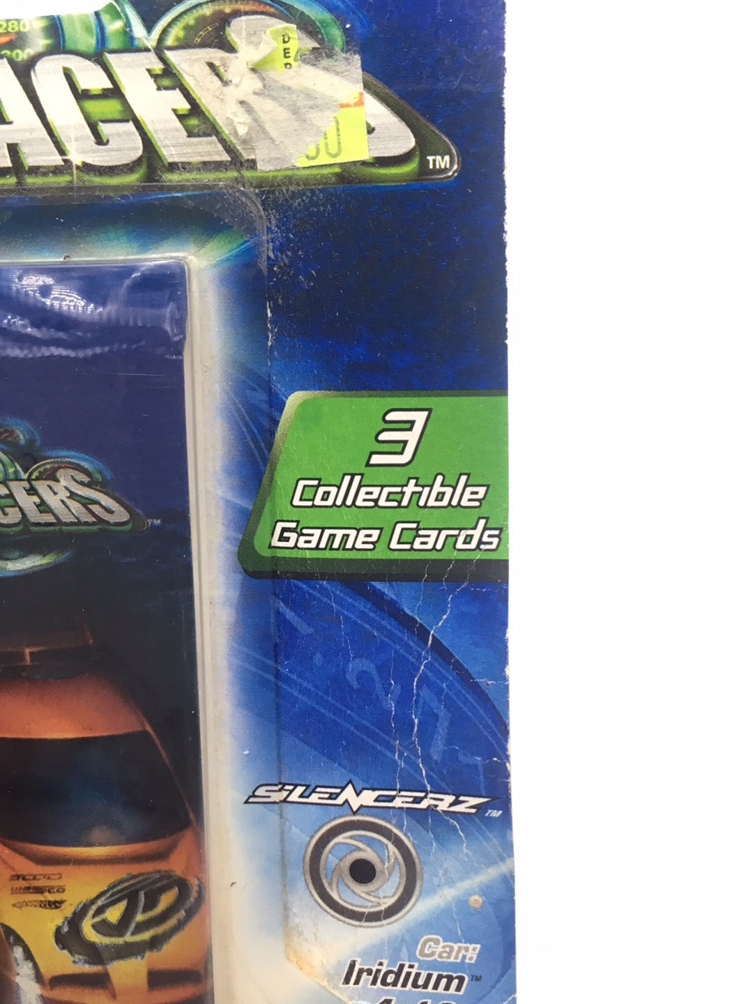 Hot wheels Acceleracers Silencerz Iridium 4 of 9 US card CM 6 Wheels (Bad Card) #2