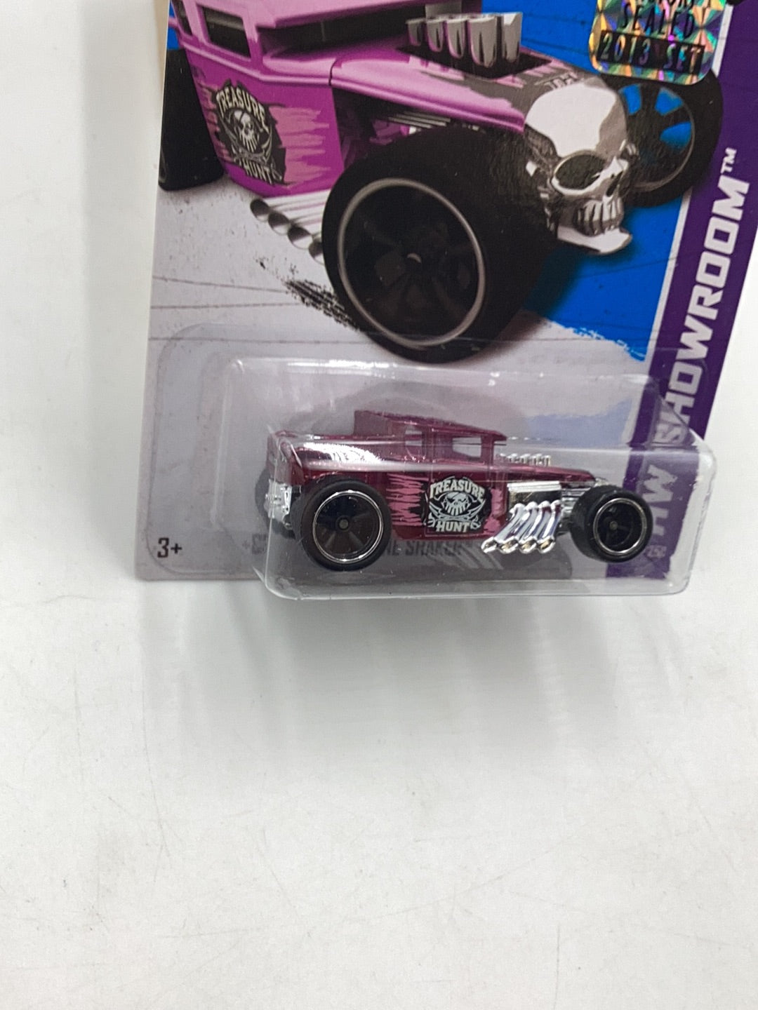 2013 hot wheels super treasure hunt #181 Bone Shaker W/Protector