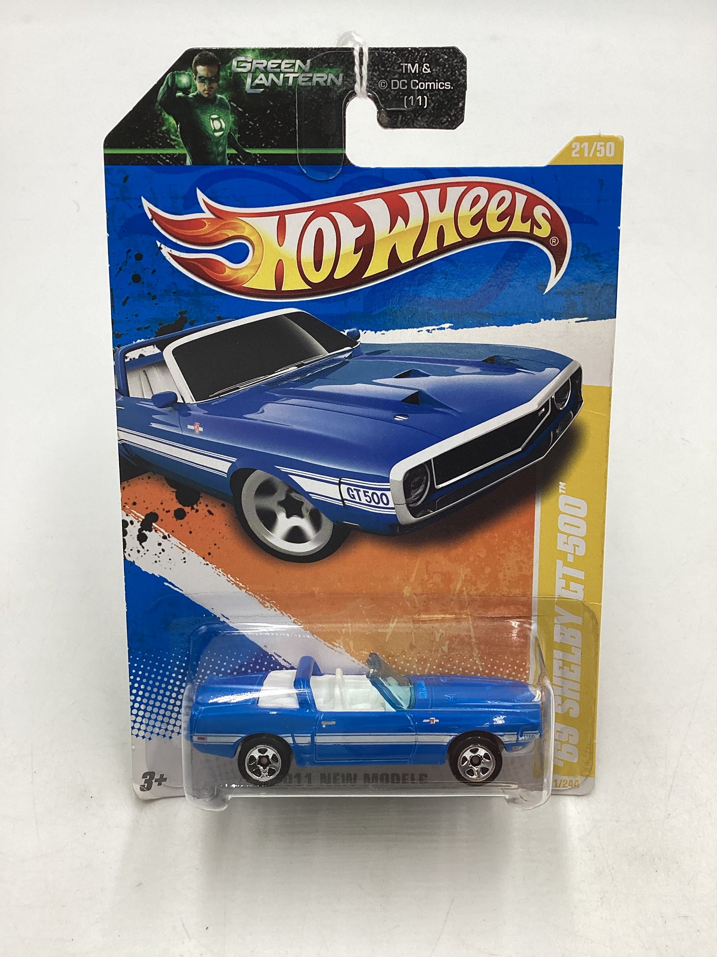 2011 Hot Wheels #21 69 Shelby GT-500 Blue Alt Card 23H