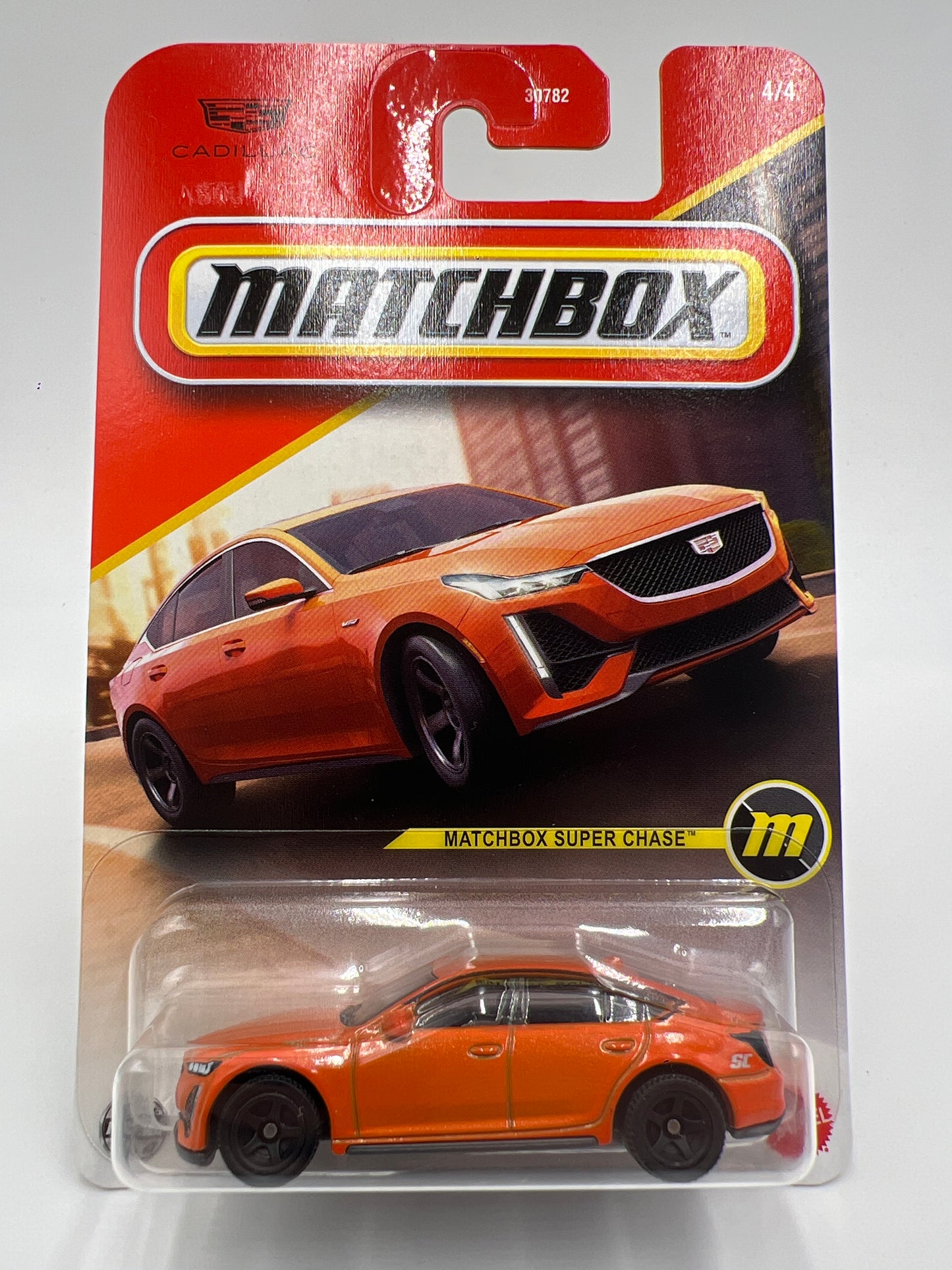 2025 Matchbox Super Chase 2021 Cadillac CT5-V Orange W/Protector