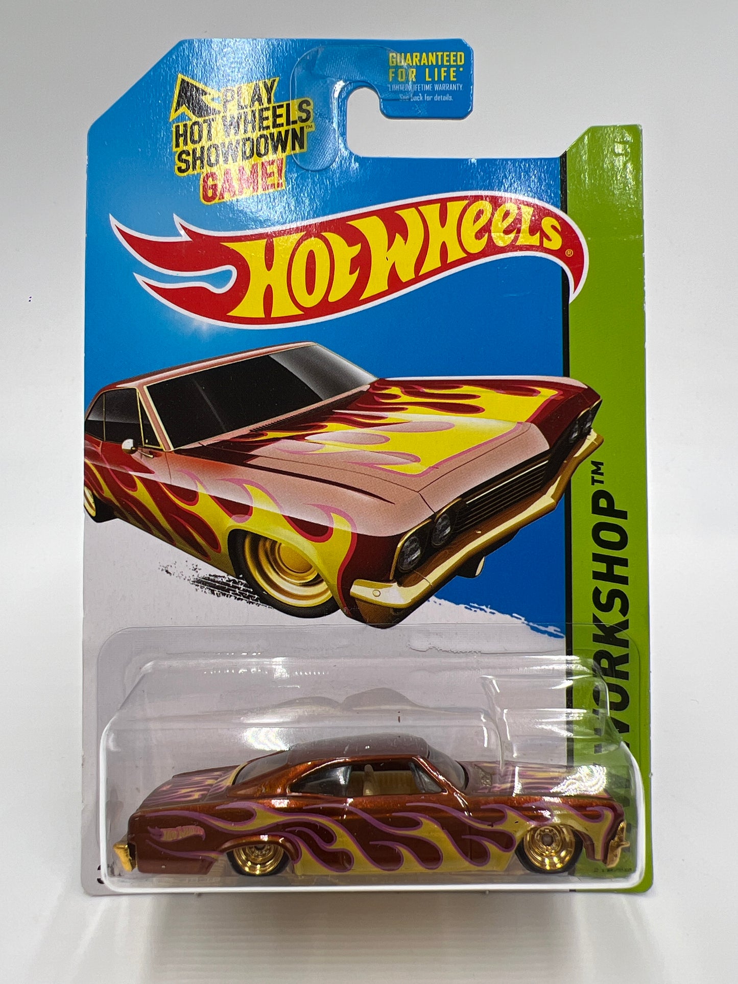 2014 Hot Wheels Super Treasure Hunt #218 65 Chevy Impala W/Protector 1