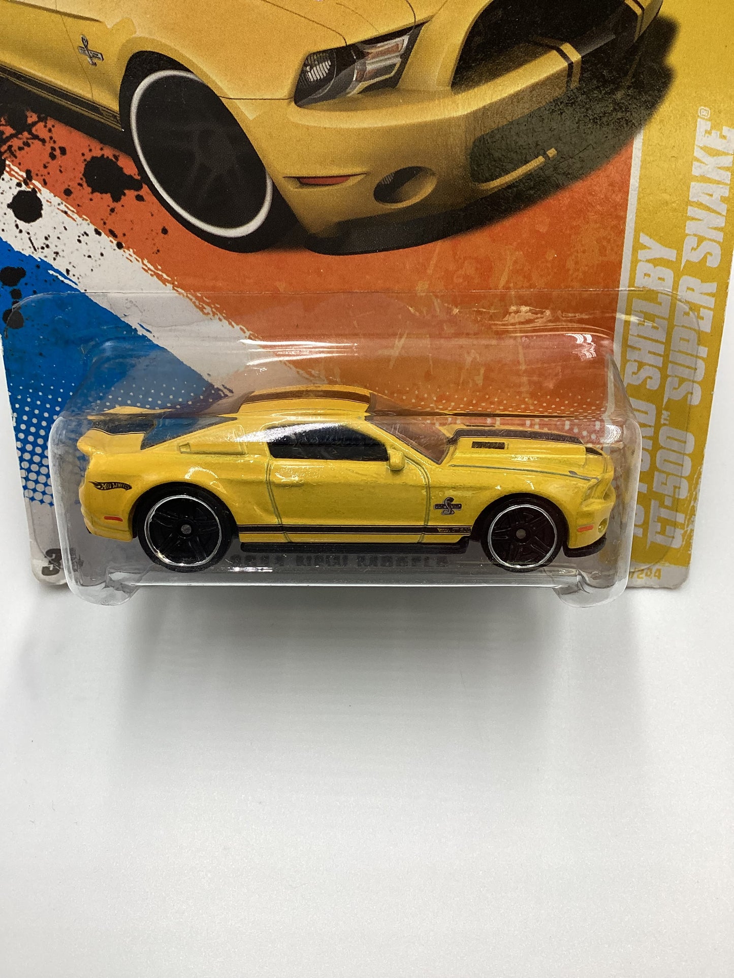 2011 Hot Wheels #3 10 Ford Shelby GT-500 Super Snake Yellow 19D