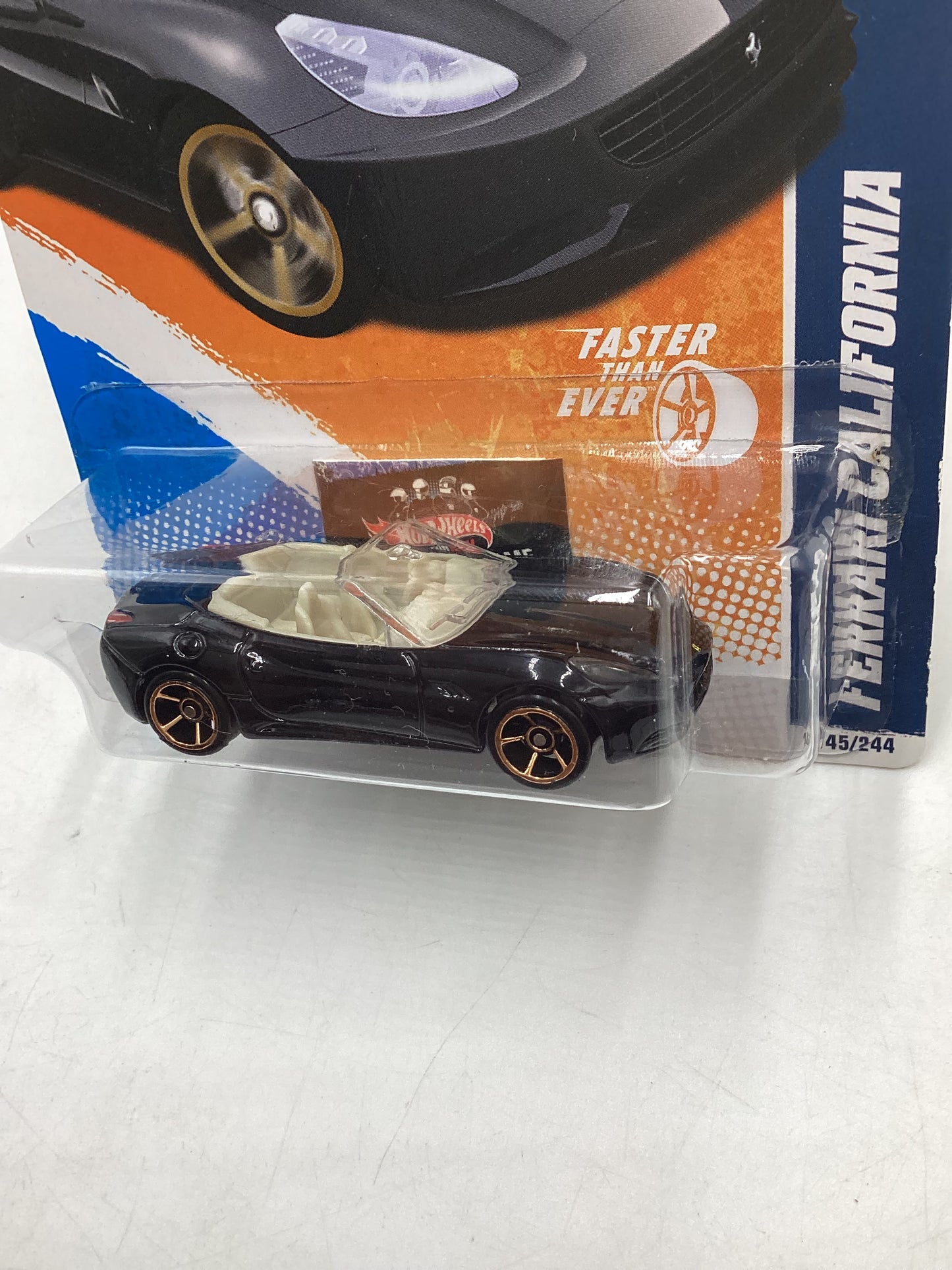 2011 Hot wheels #145 Ferrari California Black Faster than Ever SR