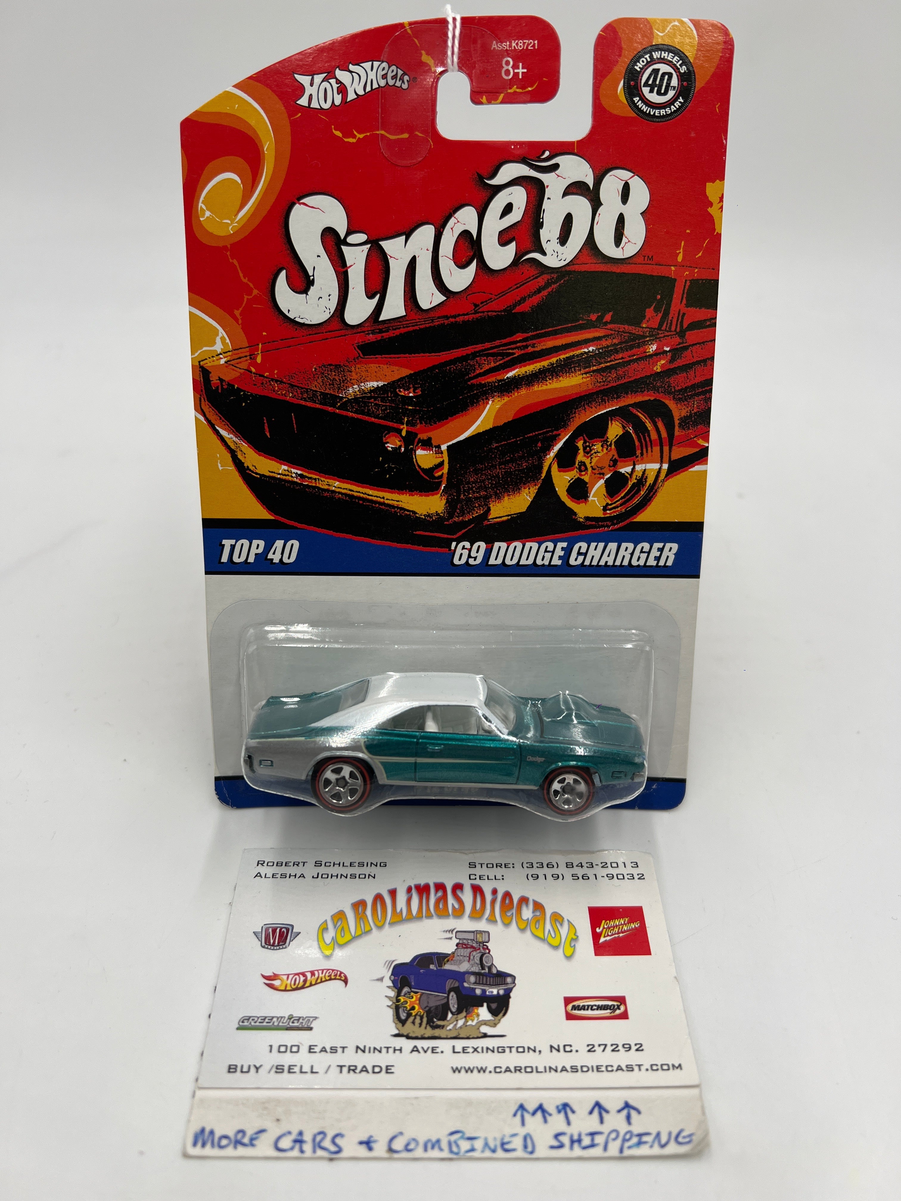 2007 Hot Wheels Since 68 40th Anniversary #12 69 Dodge Charger