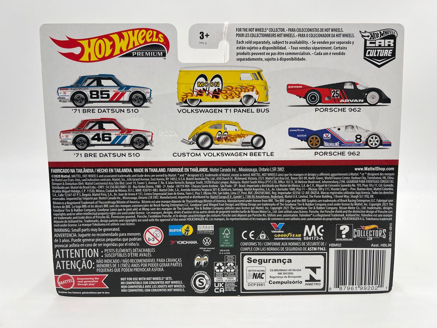 Hot Wheels Premium Target 2 Pack Porsche 962 Advan/Valvoline 282B