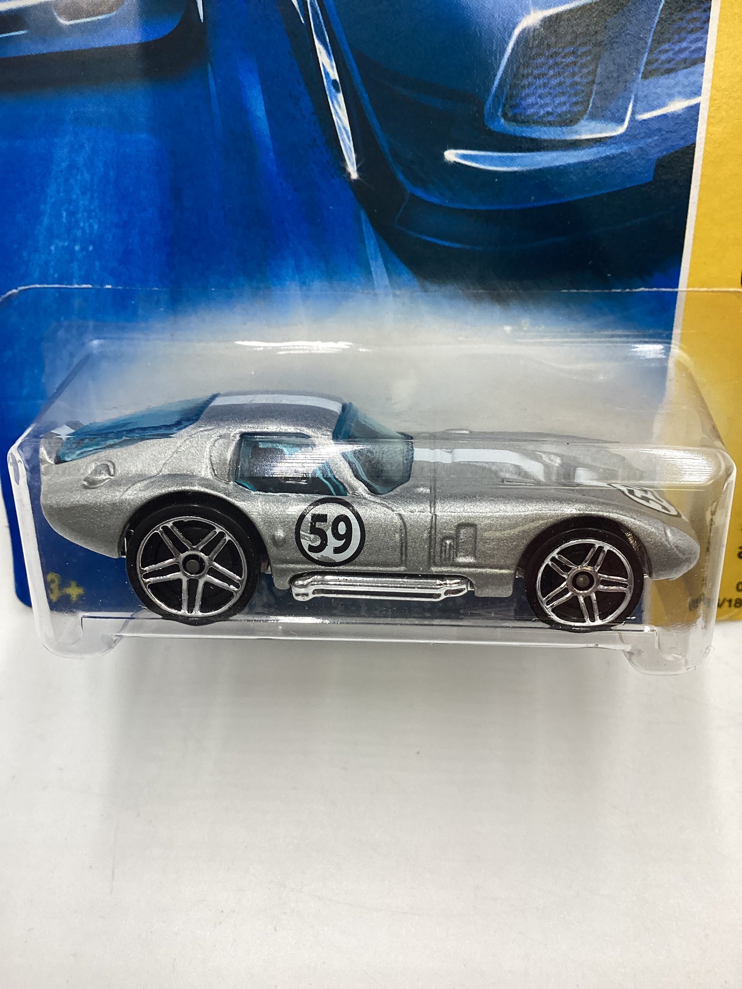 2007 Hot Wheels New Models #6 Shelby Cobra Daytona Coupe Silver 21A