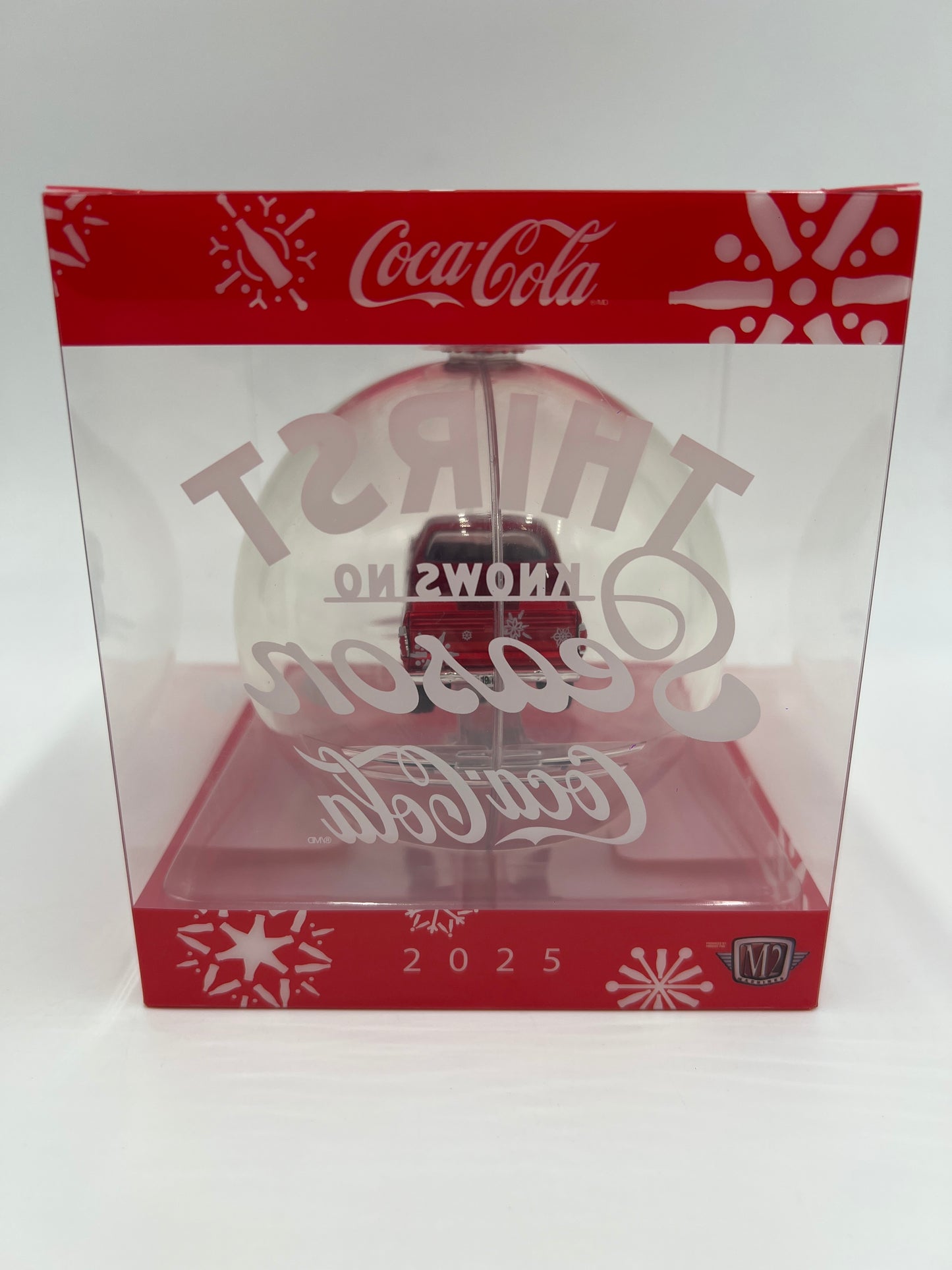 2025 M2 Machines Coca Cola Holiday Christmas Ornaments 1974 Dodge W200 Power Wagon Red