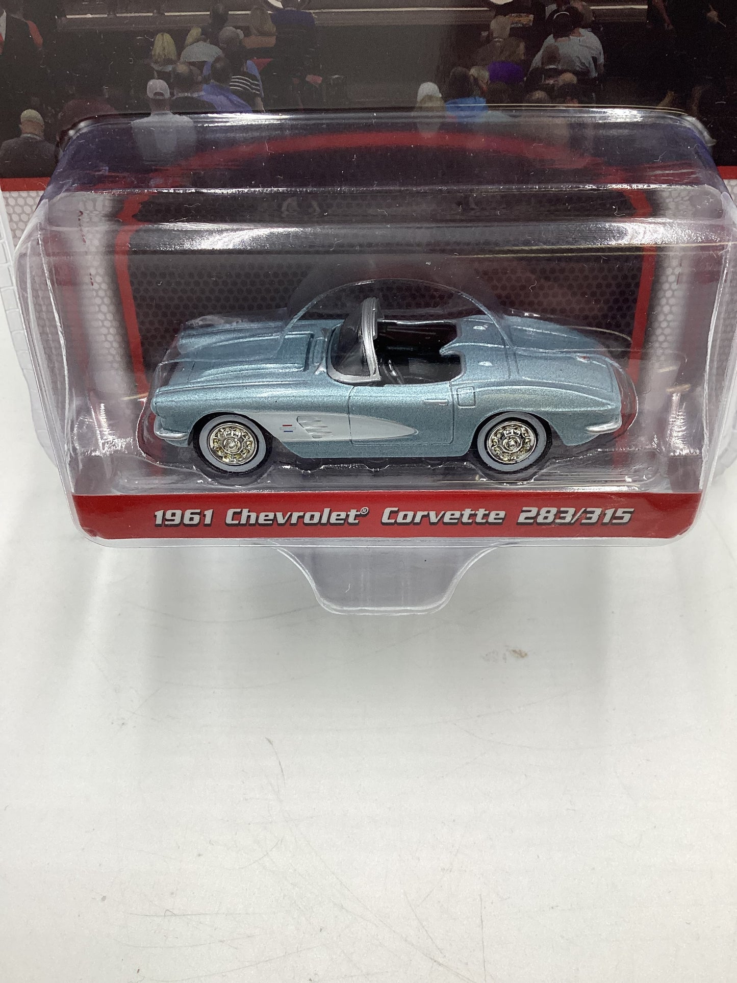 Greenlight GL Barrett Jackson Series 7 1961 Chevrolet Corvette 283/315 Light Blue 179F