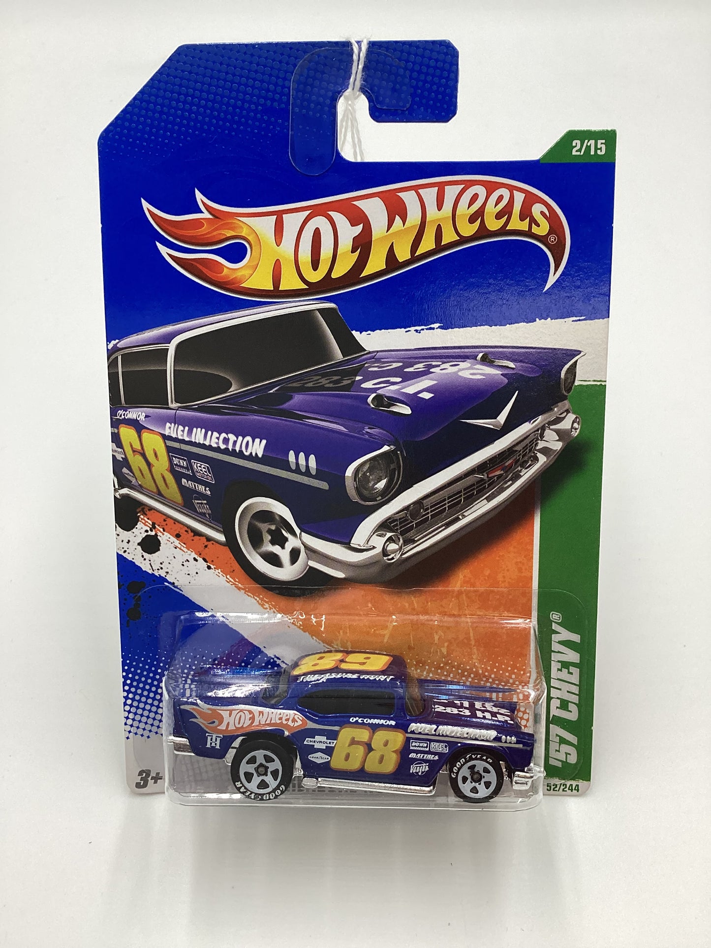 2011 Hot Wheels #52 Treasure Hunts 57 Chevy Blue