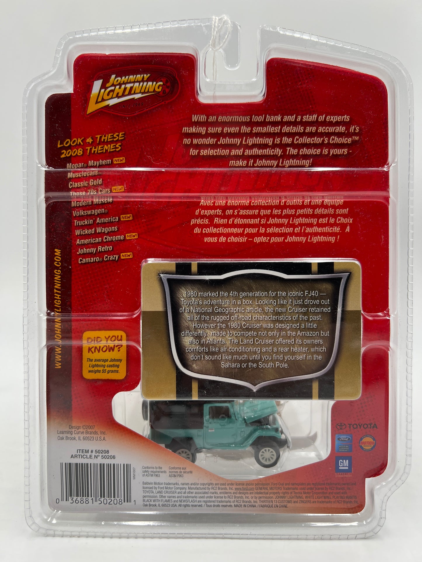 Johnny Lightning Classic Gold Collection R39 #4 80 Toyota Land Cruiser Light Blue SR
