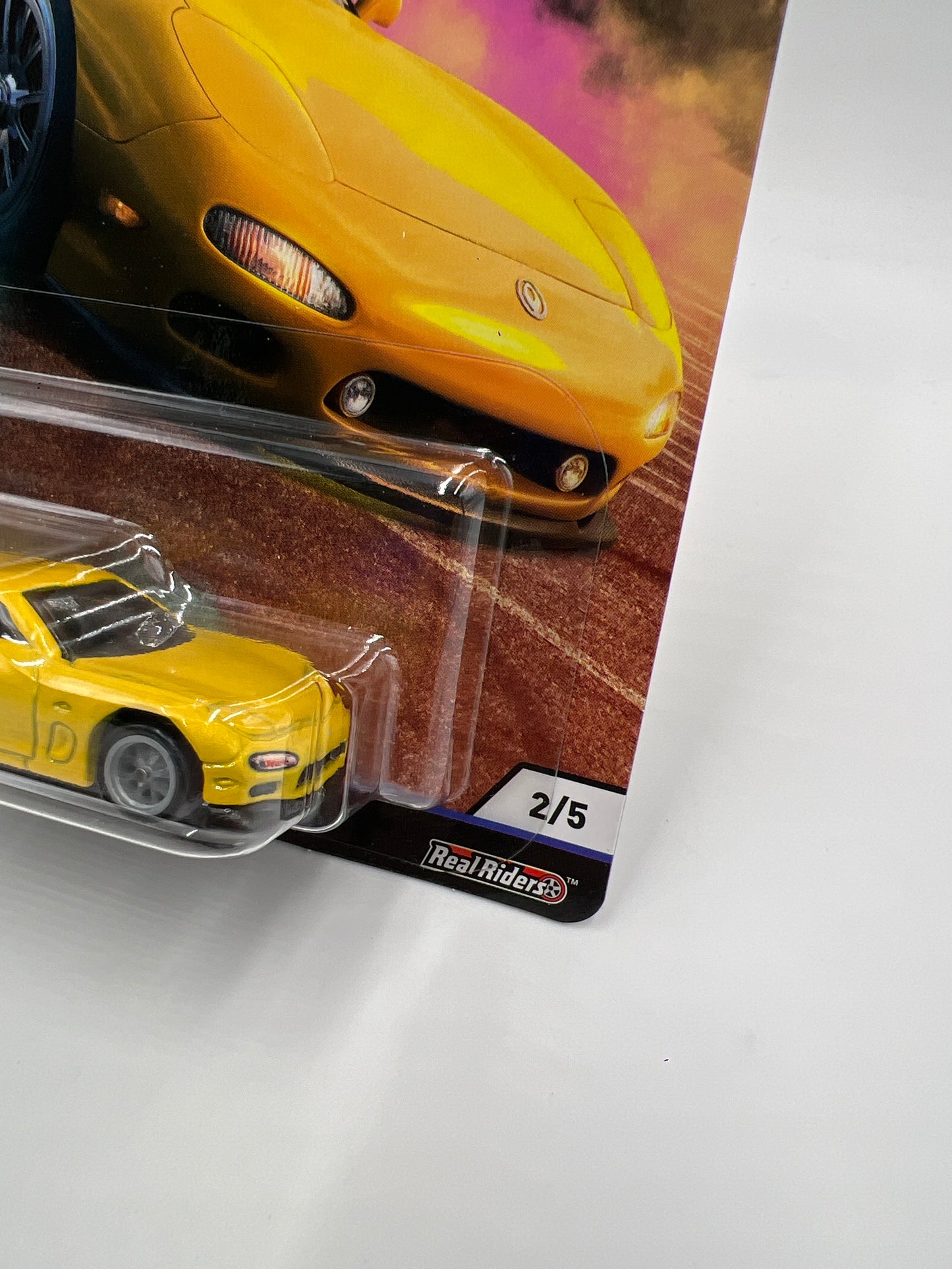 Hot Wheels Premium Street Tuners #2 95 Mazda RX-7 Yellow W/Protector