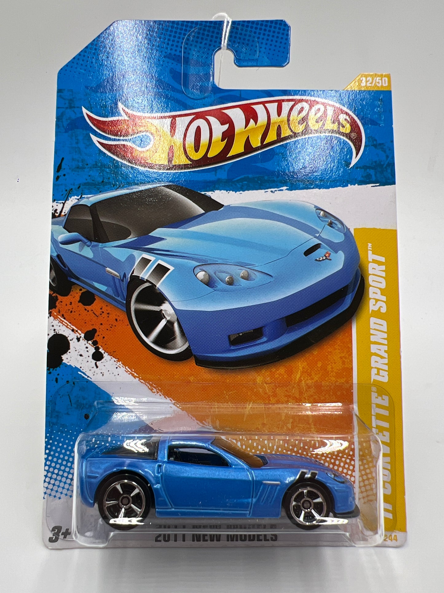 2011 Hot Wheels New Models #32 C6 Corvette Grand Sport Blue 5C