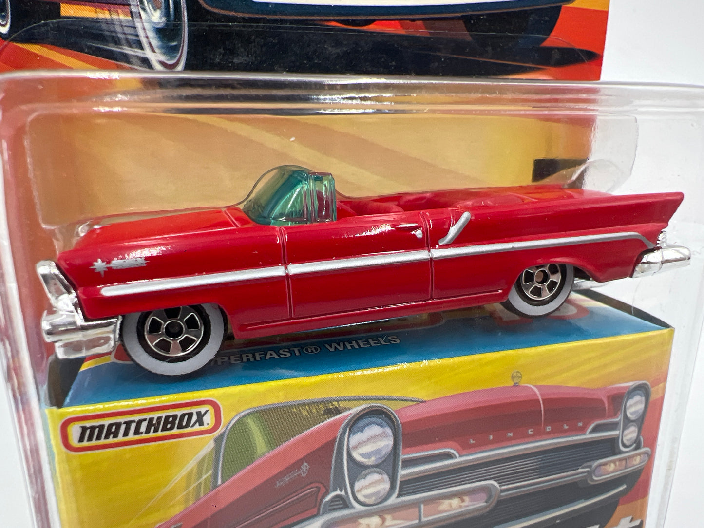 Matchbox Superfast #50 1957 Lincoln Premiere Red 173J