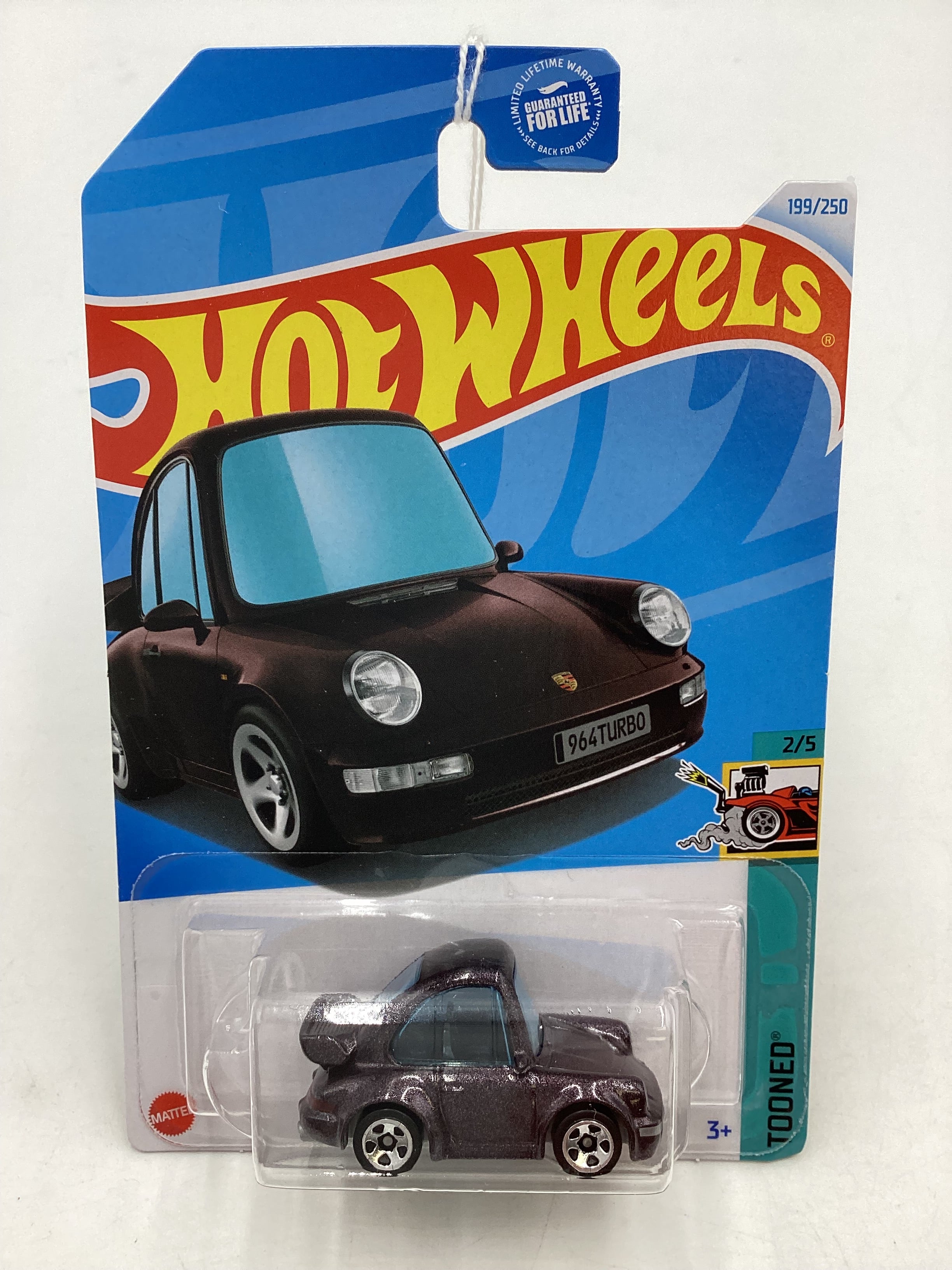 2024 Hot Wheels Tooned #199 Porsche 911 Turbo 3.6 (964) Brown 101B