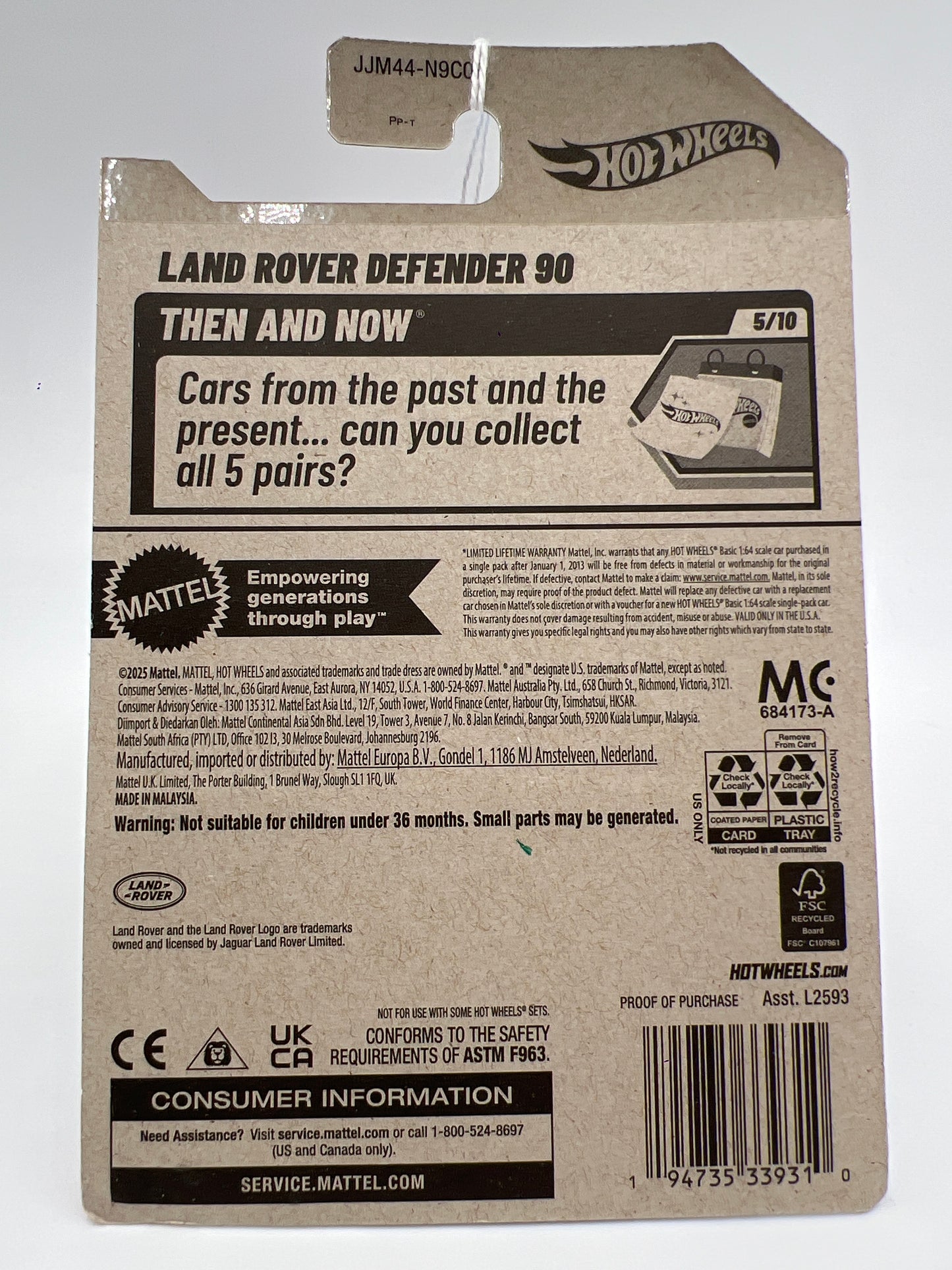 2026 Hot Wheels Dollar General Exclusive Land Rover Defender 90 Blue