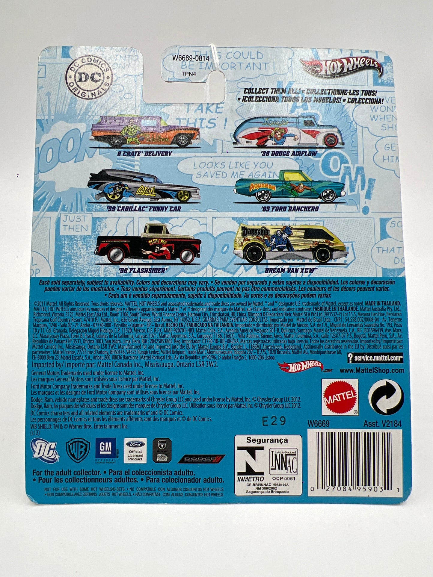 Hot Wheels Pop Culture Premium DC Comics Batgirl 59 Cadillac Funny Car 271D