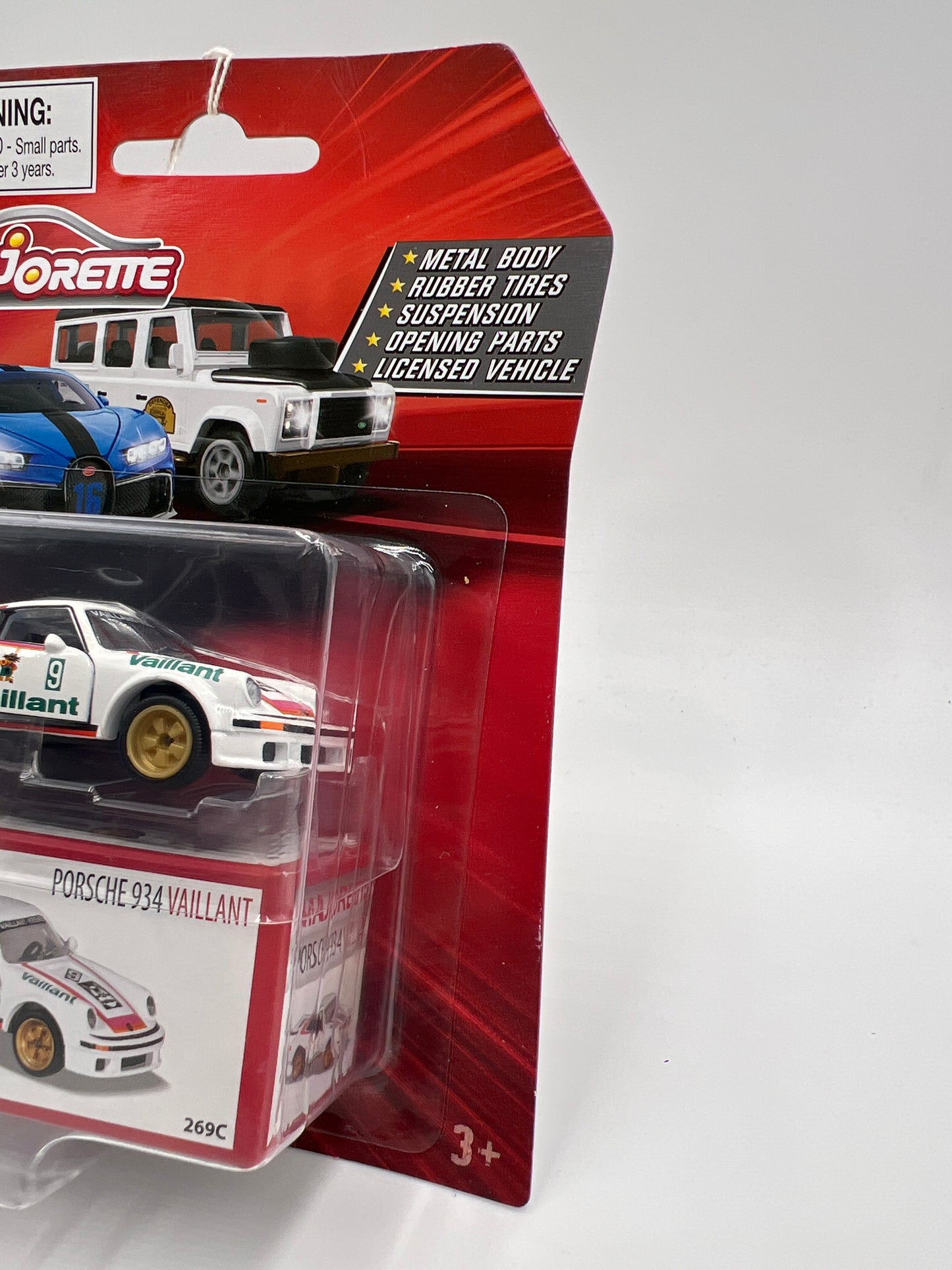 Majorette Deluxe Cars Porsche 934 Vaillant White 111G